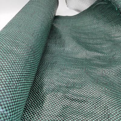 Résistance à la traction élevée 5 oz Tissu tissé en PP noir Géotextile pour la construction de routes