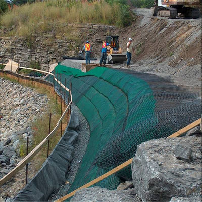 Construction de routes Grille géo-biaxiale en plastique à résistance à la traction de 20 kn/m et certificat CE