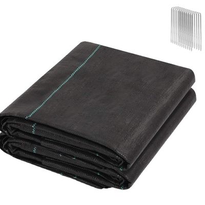 Construction de pavés 100g/m2 Tissu paysager barrière contre les mauvaises herbes avec certificat CE