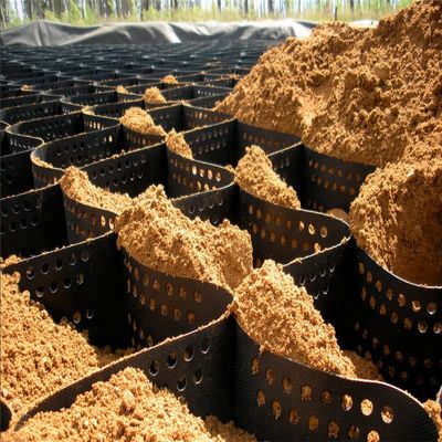 Géocelle en HDPE en plastique 3D résistant à la corrosion à surface lisse pour la construction routière