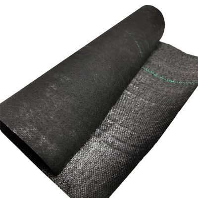 PP haute résistance à la traction 70GSM-400GSM géotextile tissé pour la lutte contre les mauvaises herbes du jardin aux bleuets