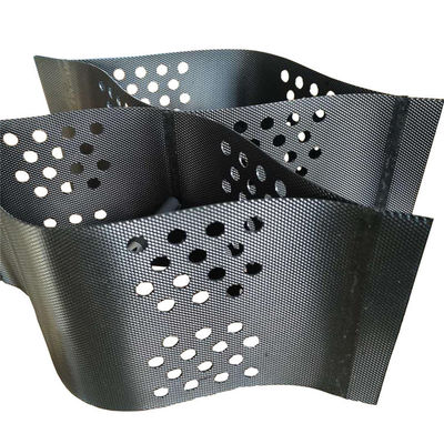 Géocellulés texturés/perforés en PEHD destinés au renforcement des murs de soutènement Hauteur 50 mm-250 mm