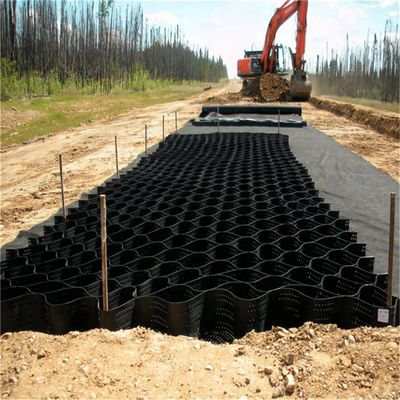 Construction routière et ferroviaire Géocelles texturées en plastique perforé HDPE 75 mm/100 mm/150 mm