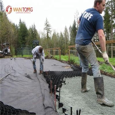 330 mm-1000 mm Distance de soudage Réseau de gravier en géocellulés HDPE pour la protection des routes et des pentes