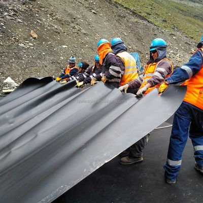 1 mm HDPE géomembrane étang de revêtement pour le projet de barrage d'irrigation agricole