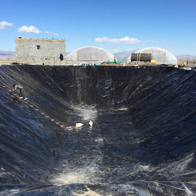 Style de conception contemporain 40 mil ou 1 mm Geomembrane lisse HDPE étang liner Formation sur place