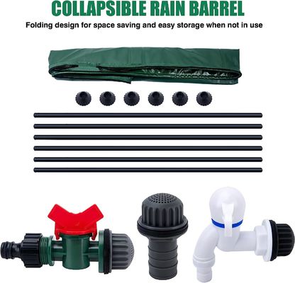 Réservoir de stockage d'eau portable pliable en velours de PVC de 380L pour l'agriculture de ferme