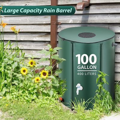 Baril de pluie 100 gallons Choix écologique pour la collecte de pluie et d'eau dans le jardin