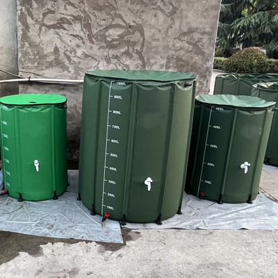 Réservoir d'eau portable de 100 gallons Baril de pluie pliable pour jardin PVC pliable
