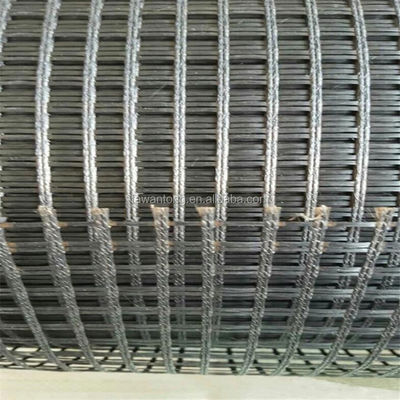 Style de conception chinois Norme ISO 50kn Géogrides en fibre de verre pour la construction de routes
