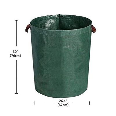 Un sac de stockage de déchets de jardin à feuilles d'une capacité de 72 gallons