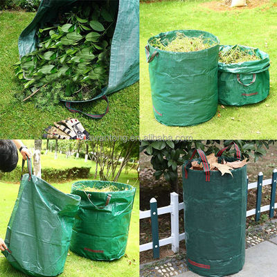 Un sac de stockage de déchets de jardin à feuilles d'une capacité de 72 gallons