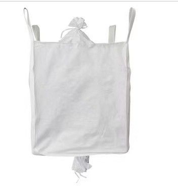 1000 kg de poids de chargement sac jumbo avec boucle de coin croisé et jupe blanche supérieure