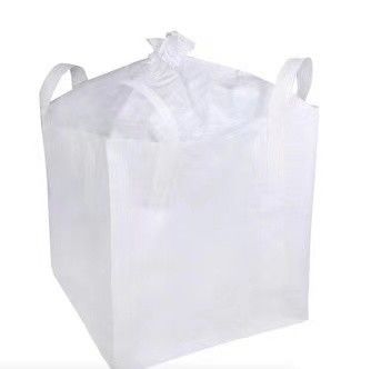 1000 kg de poids de chargement sac jumbo avec boucle de coin croisé et jupe blanche supérieure