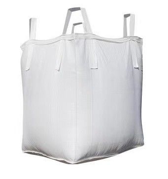 1000 kg de poids de chargement sac jumbo avec boucle de coin croisé et jupe blanche supérieure