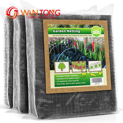 Réseau anti-oiseaux extrudé en plastique HDPE PP de couleur personnalisée avec maille de 2 cm