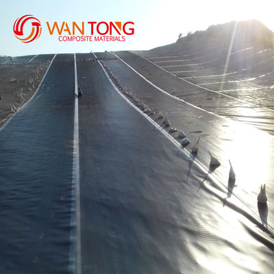 Géomembrane imperméable en HDPE à surface lisse de 1 mm, 2 mm et 3 mm pour lagune de barrage d'étang