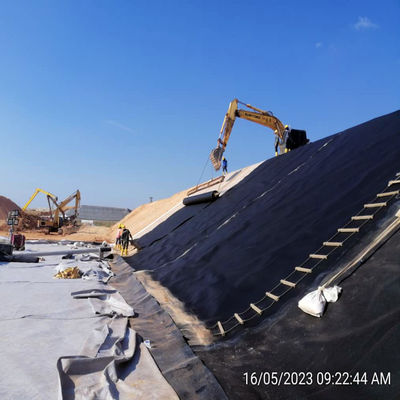 Membrane d'étang renforcé en HDPE pour une matière première 100% vierge en HDPE LLDPE