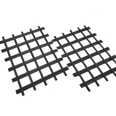 Géoritières à haute résistance noires pour la construction de murs de soutènement uniaxiaux et biaxiaux