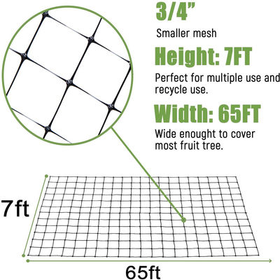 Résistant aux rayons UV, blanc, noir, vert, en plastique en PP, pour le contrôle du filet anti-oiseaux et du cerf-lapin