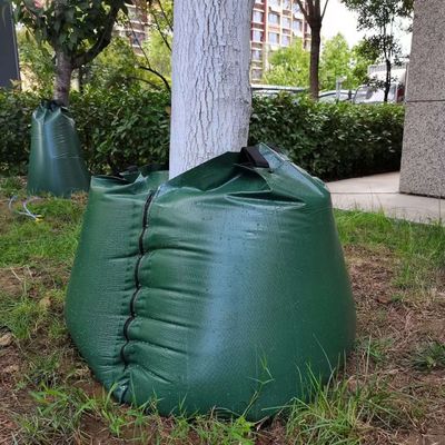 Verte 2 paquets 15 gallons à libération lente irrigation par goutte-à-goutte à l'arbre Sac d'arrosage CE/ISO approuvé