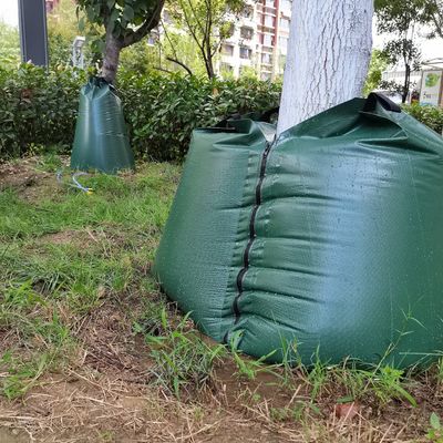 Verte 2 paquets 15 gallons à libération lente irrigation par goutte-à-goutte à l'arbre Sac d'arrosage CE/ISO approuvé