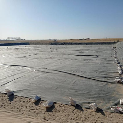 Géomembrane en PEHD pour étang de crevettes de poisson en Indonésie 1 mm d'épaisseur Matériau durable