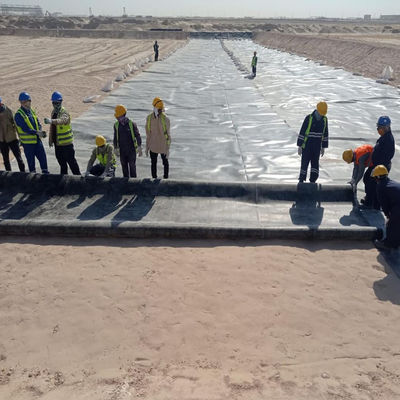 Liner de géomembrane en HDPE 100% vierge LLDPE 1 mm 2 mm HDPE pour décharge de culture d'étang de poisson