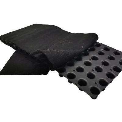 Tableau de drainage de recyclage vierge en PEHD de 8 mm pour les bâtiments de structures de stationnement souterraines