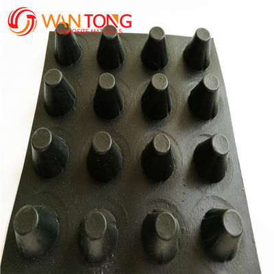 HDPE PP virgin Recycle High Strength 10mm Dimple Height Drainage Board pour les tunnels et les métros
