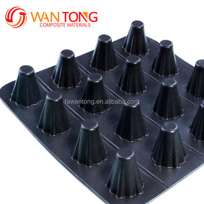 Planche de drainage en plastique à fossettes en HDPE de 60 mm de hauteur pour l'étanchéité des terrains de golf et des toits