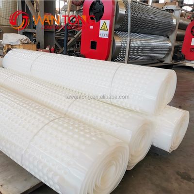 Planche de drainage en plastique à fossettes en HDPE de 60 mm de hauteur pour l'étanchéité des terrains de golf et des toits