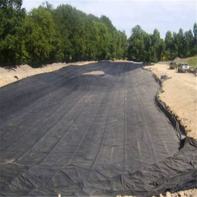 Géomembrane en plastique HDPE noir de 2 mm d'épaisseur pour élevage de poissons