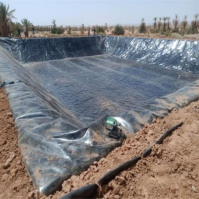 Atelier de géomembrane en HDPE à surface rugueuse, soufflage de film de 1,0 mm pour revêtement de barrage étanche
