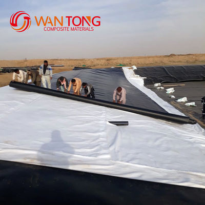 Atelier de géomembrane en HDPE à surface rugueuse, soufflage de film de 1,0 mm pour revêtement de barrage étanche