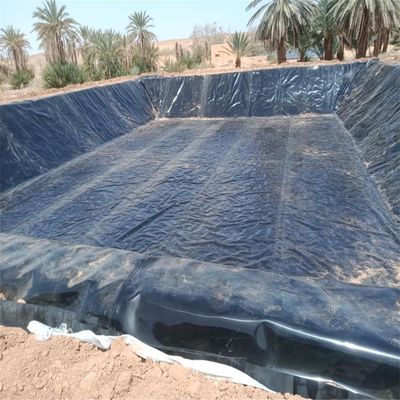 Liner de géomembrane en HDPE noir 1 mm pour étangs agricoles imperméable à l'eau 0,5 mm 0,75 mm 1,5 mm