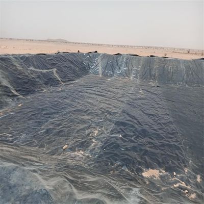 Liner de géomembrane en HDPE noir 1 mm pour étangs agricoles imperméable à l'eau 0,5 mm 0,75 mm 1,5 mm