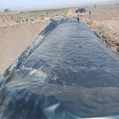 Liner de géomembrane en HDPE noir 1 mm pour étangs agricoles imperméable à l'eau 0,5 mm 0,75 mm 1,5 mm