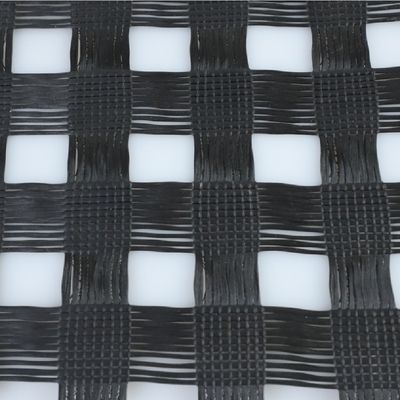 50-200m longueur Géogrid pour la construction de routes d'asphalte Polyester durable PET composite