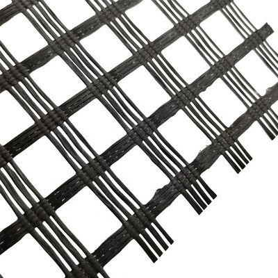 50-200m longueur Géogrid pour la construction de routes d'asphalte Polyester durable PET composite