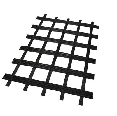 Renforcement géogrid en polyester blanc pour la stabilisation du sol en génie civil
