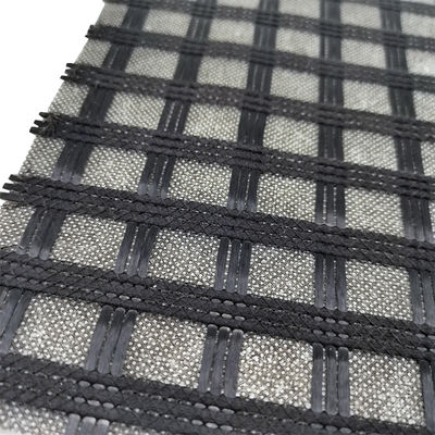 Résistance à la traction 80 kn 120 kn Polyester bi-axiale/uni-axiale Pet Geogrid pour la construction routière