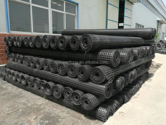 Renforcement des routes Géogrides en plastique bi-axiale 40-40 kn pour maillage routier dans la construction