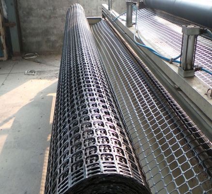 Réseau géographique en plastique biaxial en PP pour la construction de routes et les murs de renforcement de voies de mines