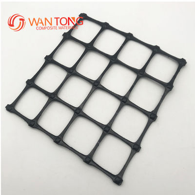 Armature routière non tissée géotextile pour animaux de compagnie composite PP plastique 25kn Géogrid bi-axiale