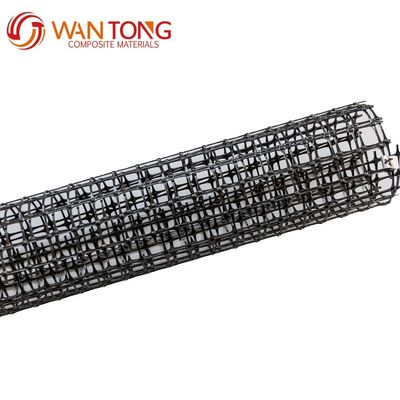 Grille géoxial biaxial en PP noir pour une résistance à la traction de 40 à 40 kn dans le cadre du projet général de remise en état de la mer