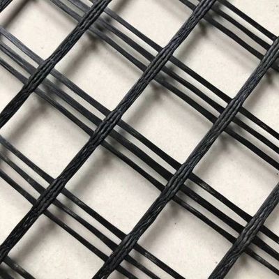 Solidification du sol bi-axiale Polyester 80-80 PET Géogrid pour la stabilisation du sol
