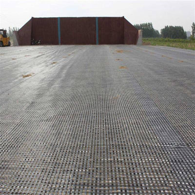 Renforcement de la chaussée 60 kn en fibre de verre Géogrid bi-axiale avec certification standard ISO