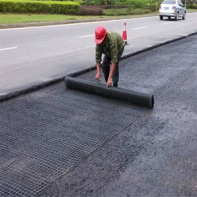 80-80 Géogrid PET pour la solidification du sol et la formation sur place