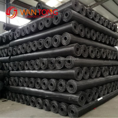 1-6m Largeur 30kn Plastique PP Biaxiale Géogrid Géotextile composite pour la construction routière